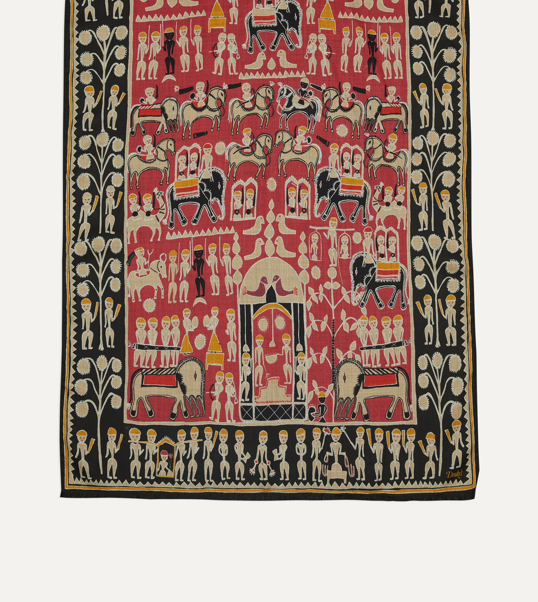 Multicolor Tribal Knit Scarf