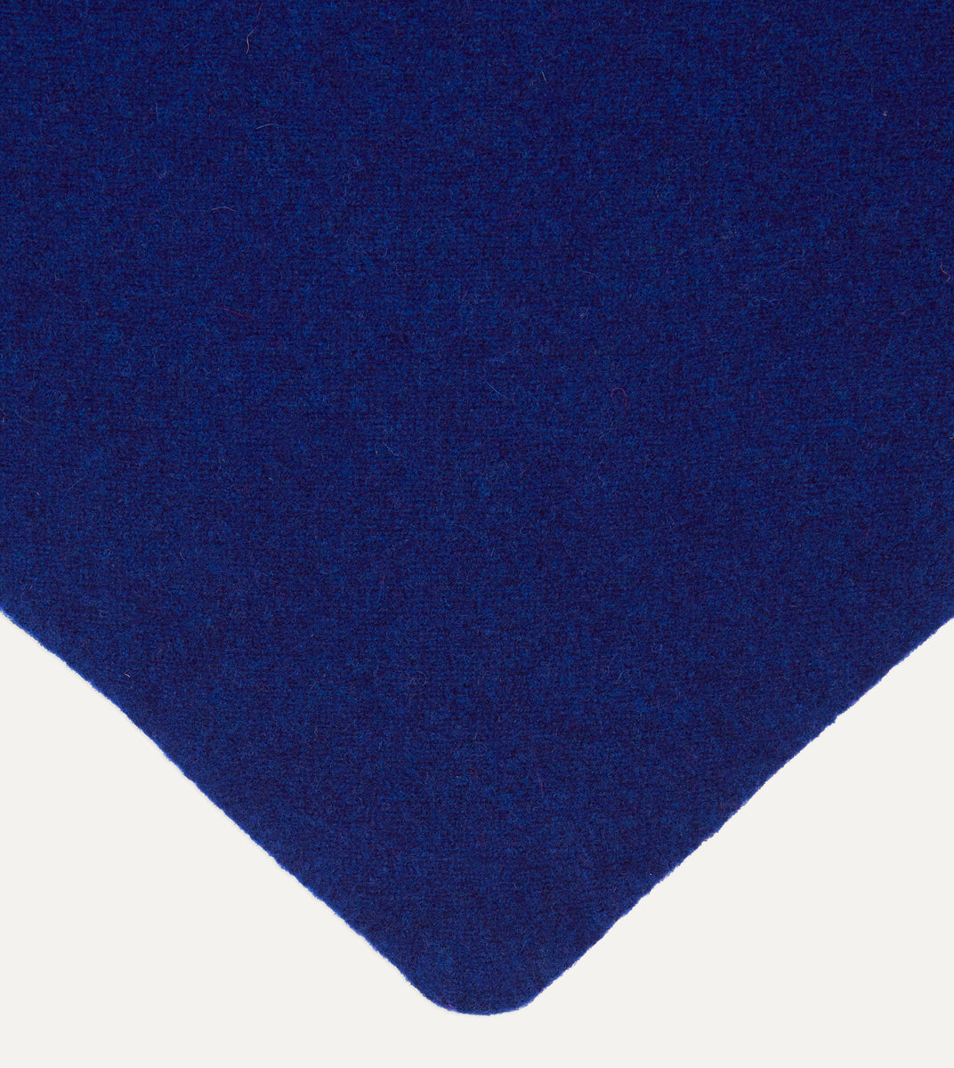 Blue Lambswool Triangle Neck Scarf – Drakes US