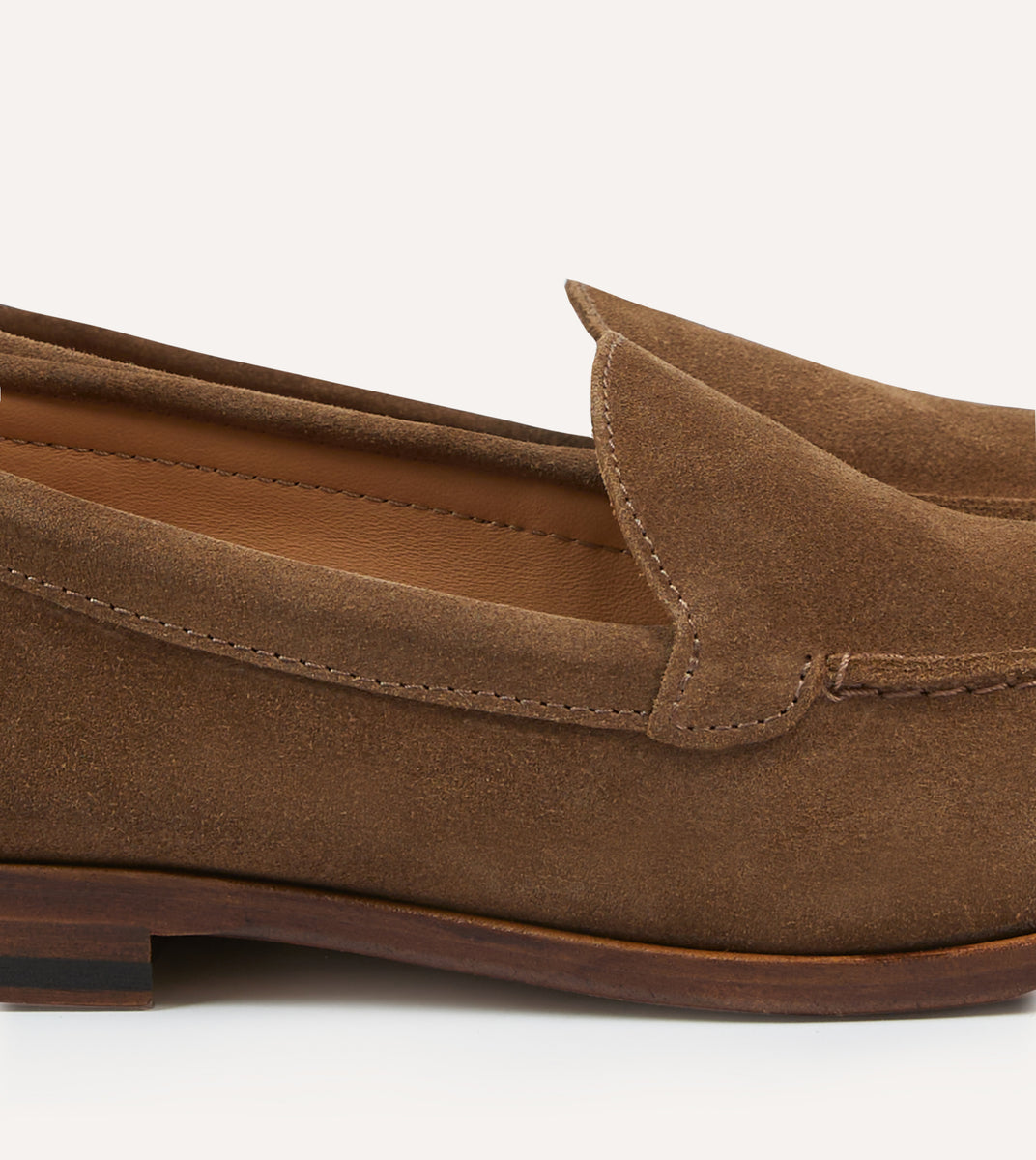 Light Brown Suede Henri Summer Loafer – Drakes US display picture 2