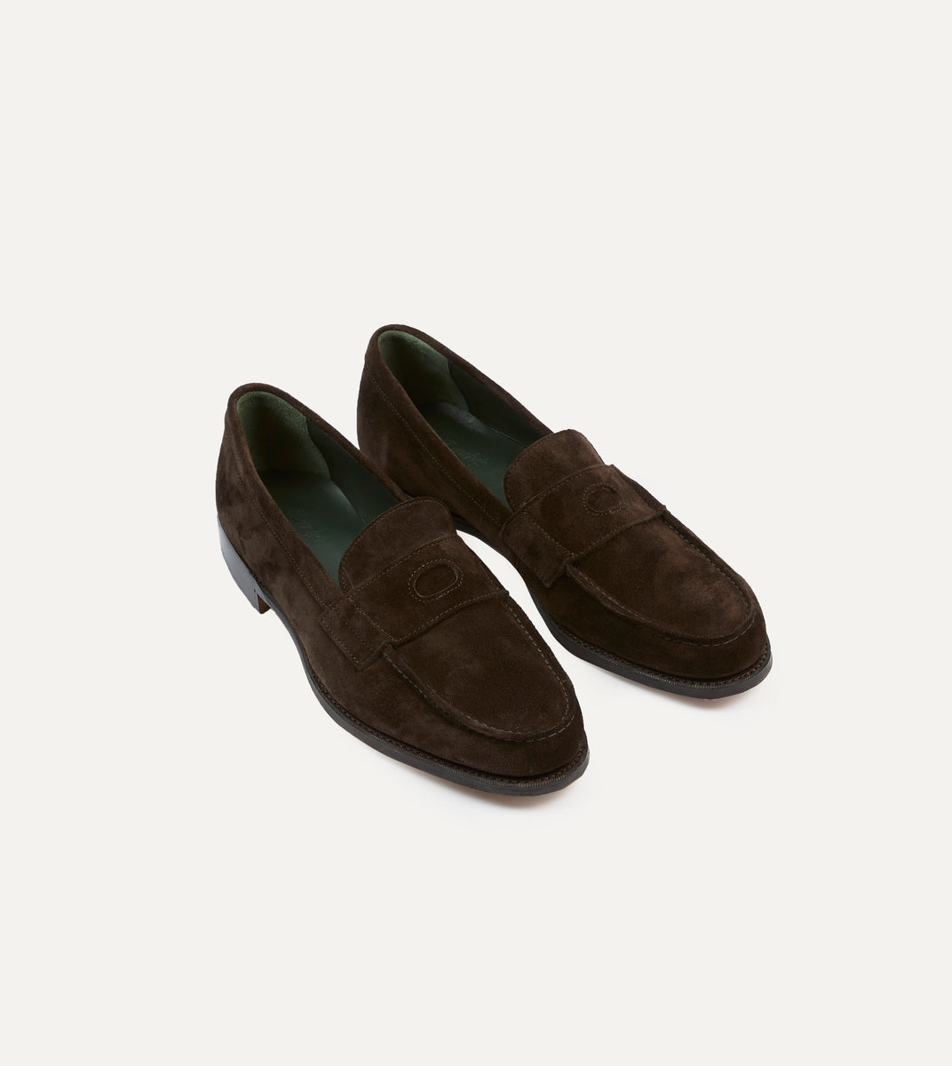 Brown Suede Charles Mk II Goodyear Welted Penny Loafer – Drakes US