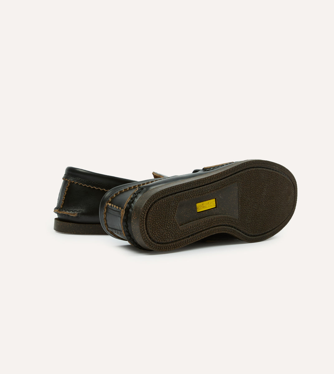 Yuketen Black Leather Bit Loafer with Camp Sole – Drakes US