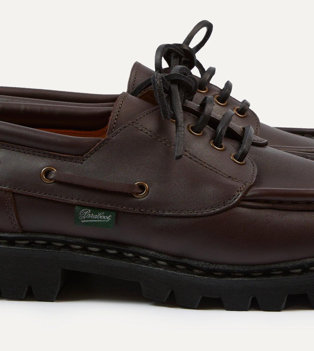 Paraboot Chimey Dark Brown Calf Leather Derby Shoe