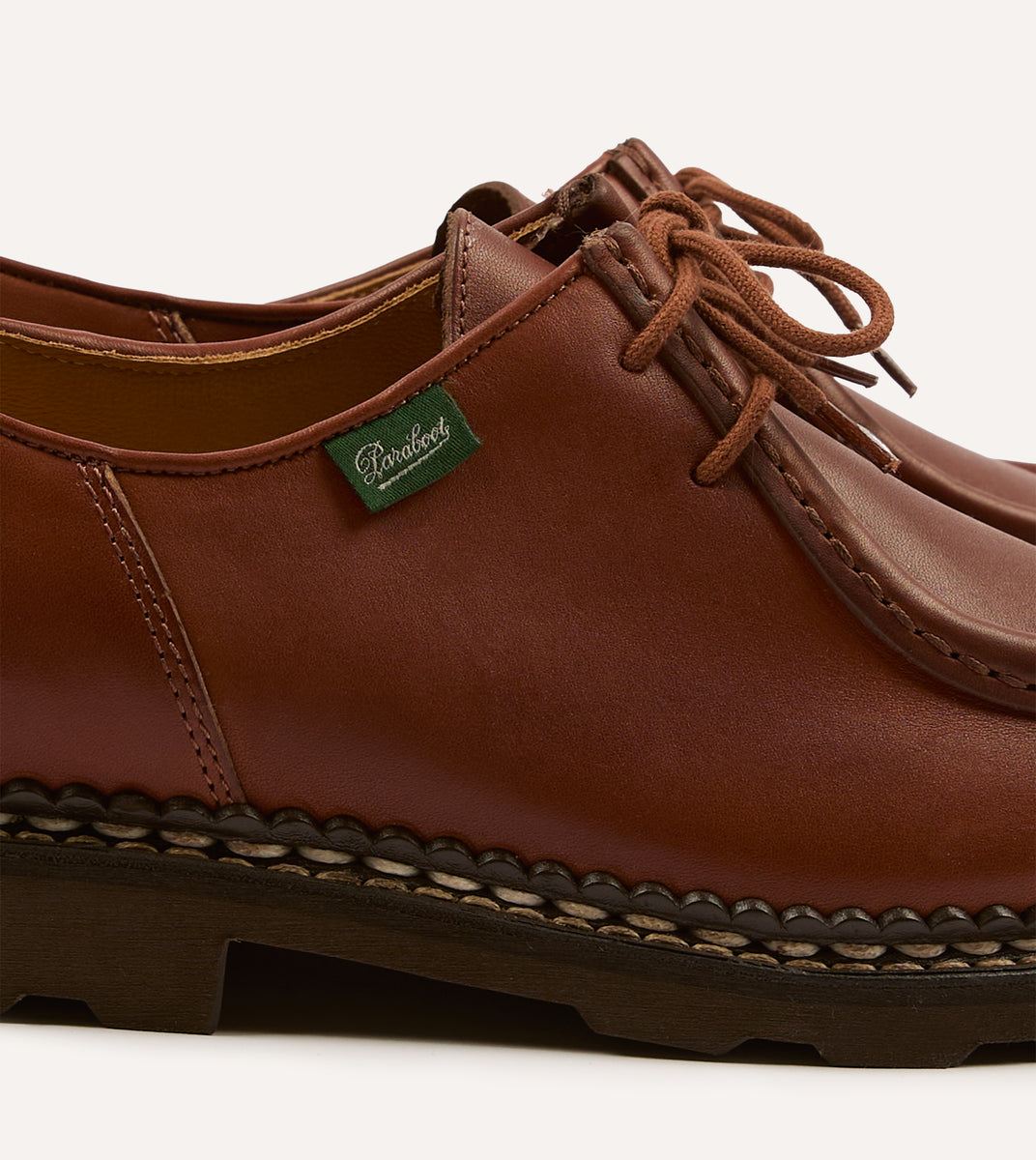Paraboot Michael マロン 40.5 Paraboot Michael Marron Leather Derby Shoe – Drakes US