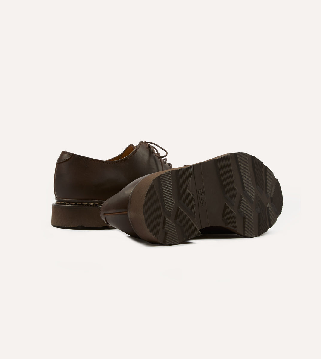 Paraboot Arles Marron Nubuck Leather Derby Shoe – Drakes US