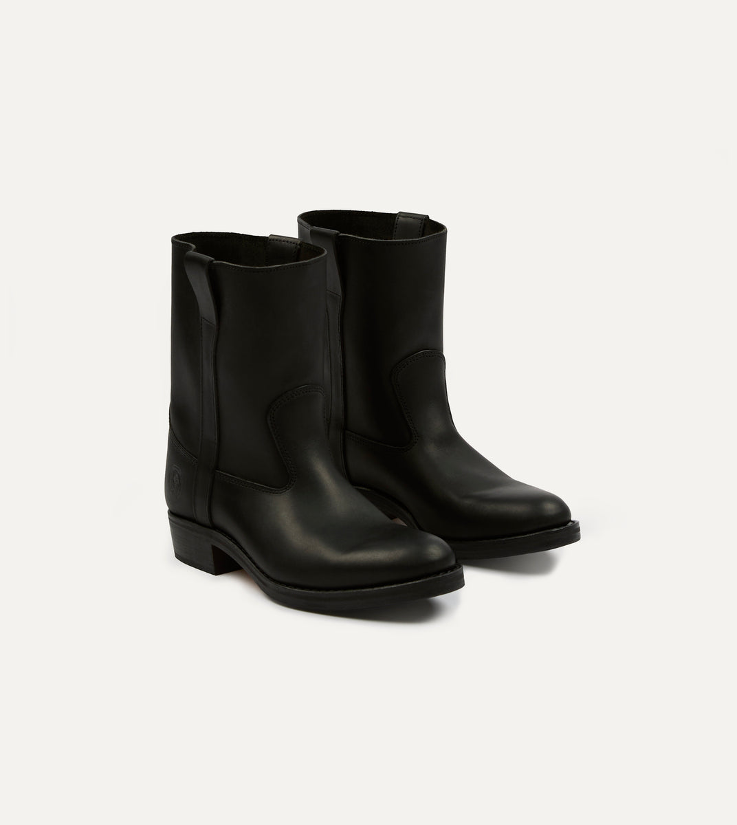 La Botte Gardiane Demi Camarguaise Black Leather Boots – Drakes US