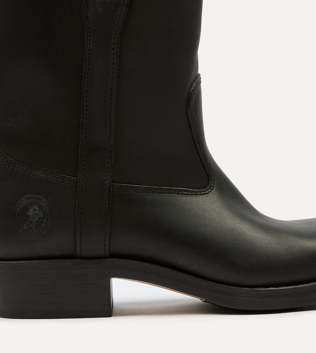 La Botte Gardiane Demi Camarguaise Black Leather Boots – Drakes US