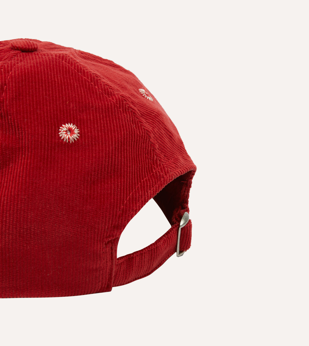 Columbia Hat Corduroy Baseball Cap Adjustable Strap Salmon Red