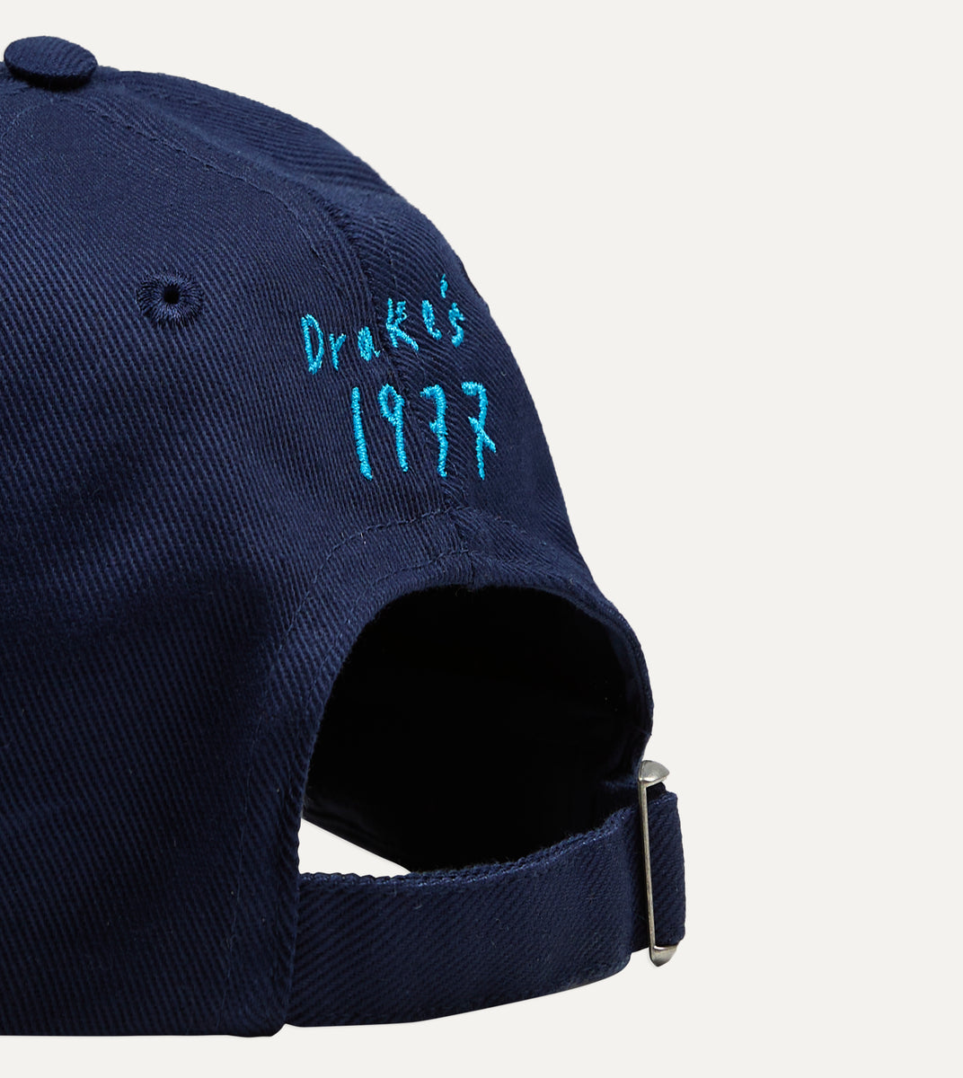 帽子 DAYDREAME Script Logo Cap NAVY 4000 Mayumi Y. for Drake's Navy Cotton Twill Baseball Cap – Drakes US