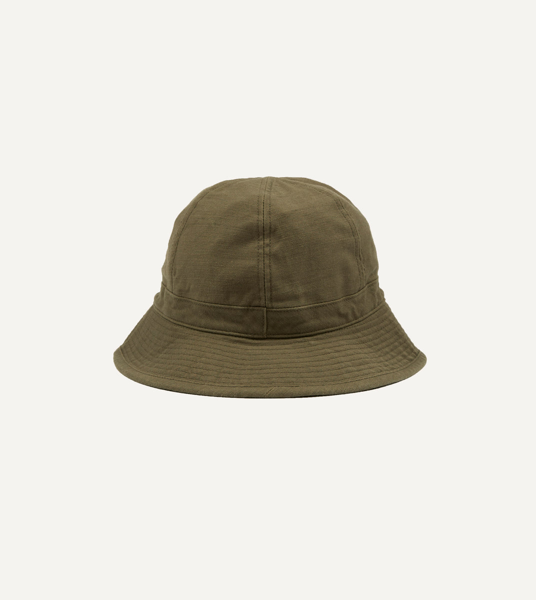 Câbleami Olive Baker Back Satin Cotton Metro Hat – Drakes US