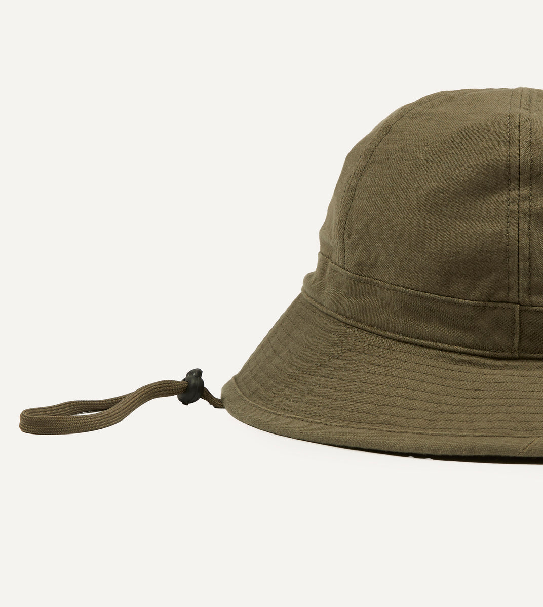 Câbleami Olive Baker Back Satin Cotton Metro Hat – Drakes US