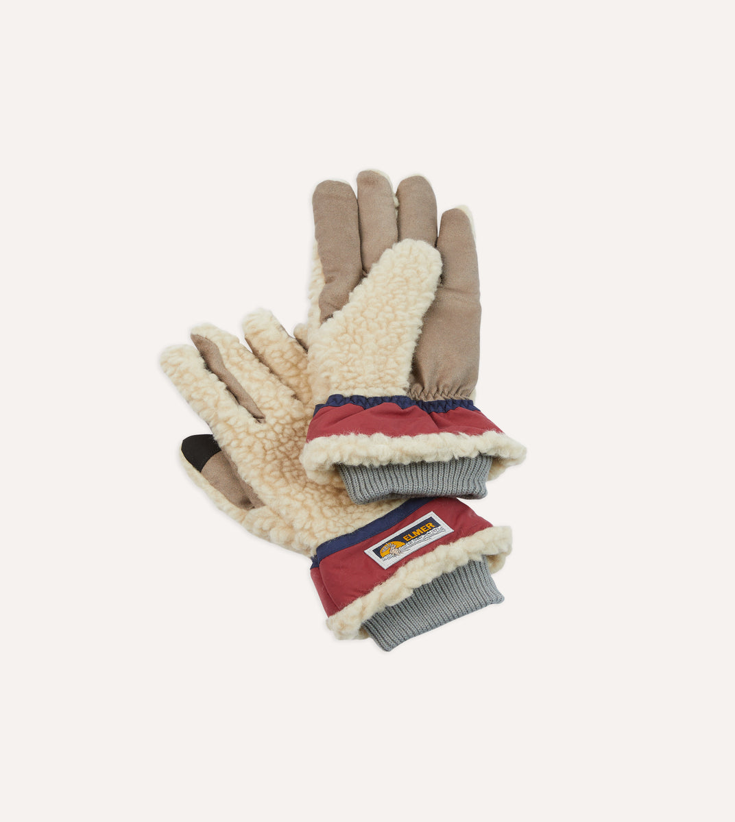 Elmer Ecru Wool Pile Gloves – Drakes US