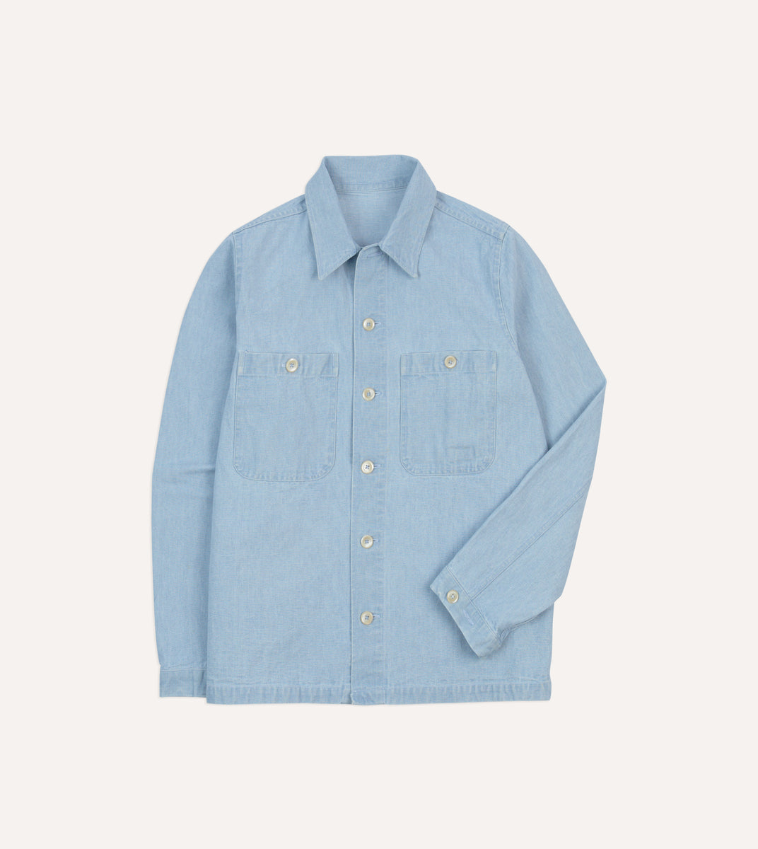 Bleach Wash Denim Field Shirt – Drakes US