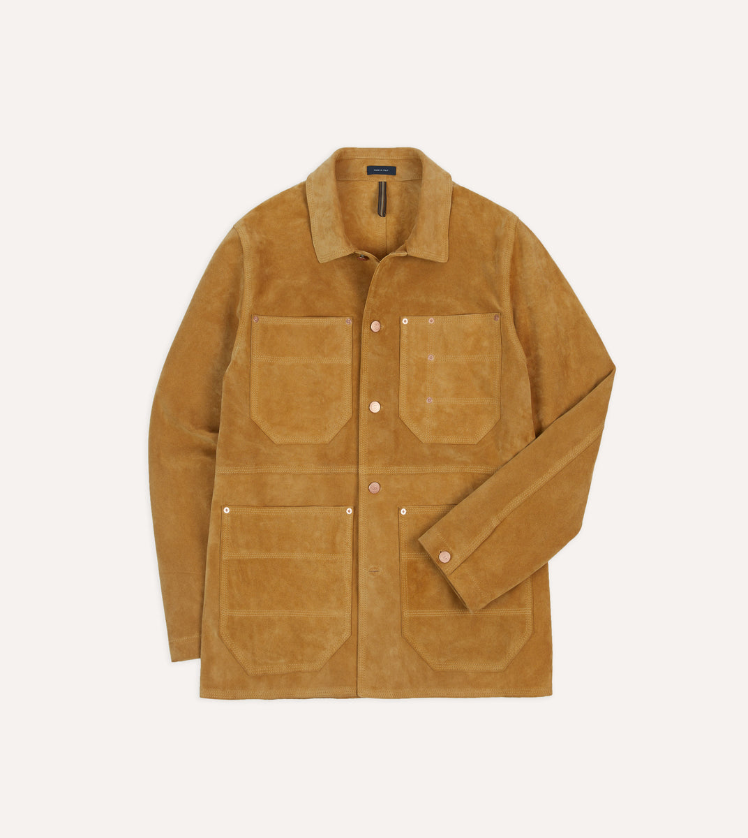 Sand Suede Welder Jacket – Drakes US