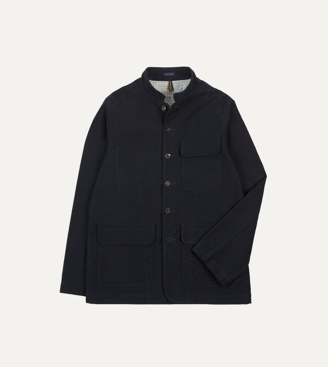 Navy Moleskin Forestière Jacket – Drakes US