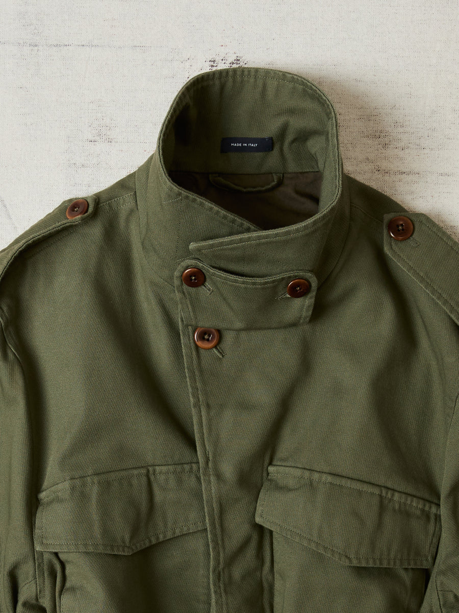 Olive Cotton D-43 Field Jacket – Drakes US