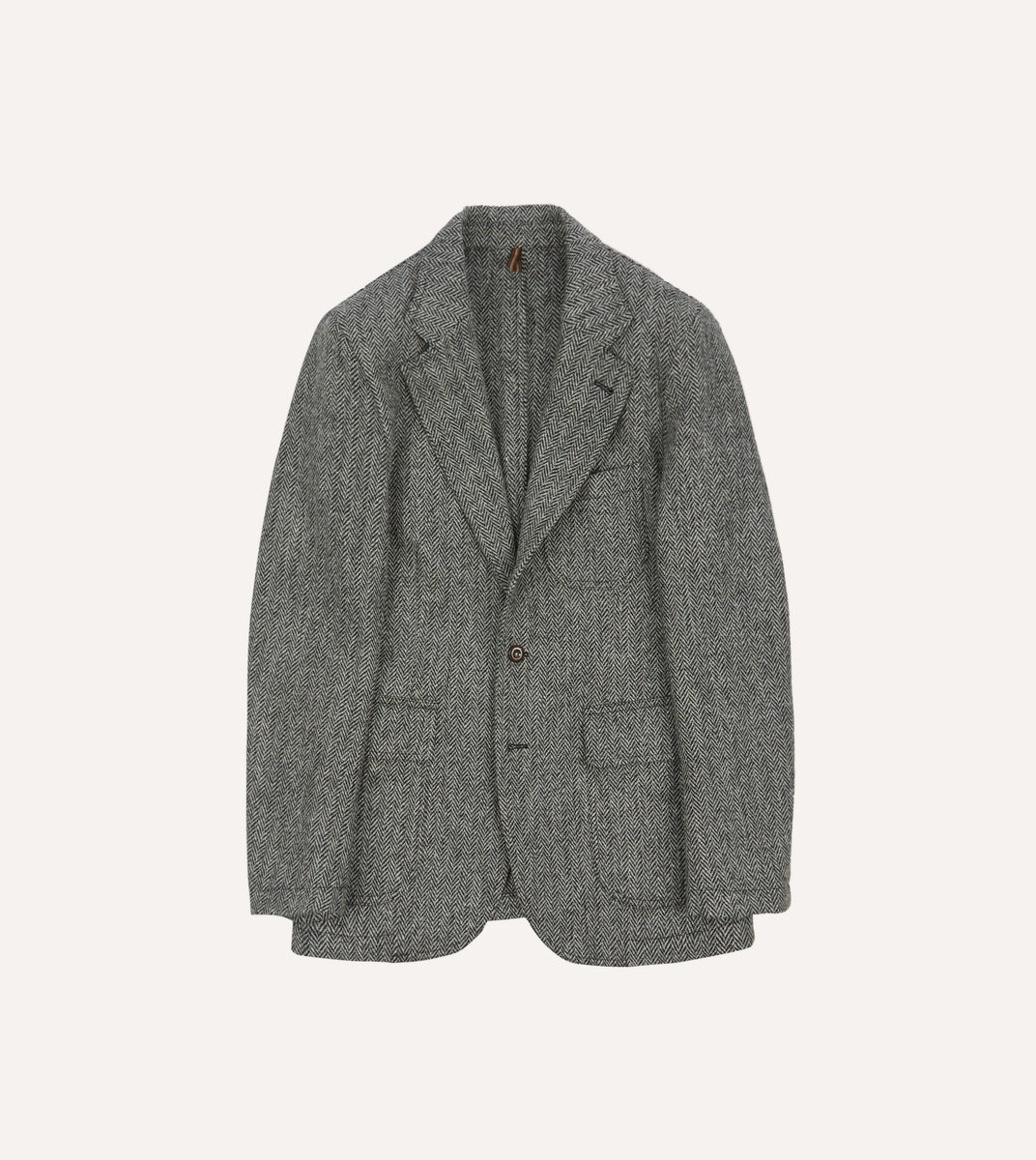 Hommes Harris Tweed Blazer Gris 90's Veste Écossais Laine EU50 UK/US40 Hommes Harris Tweed Blazer Gris 90's Veste Écossais Laine EU50 UK/US40