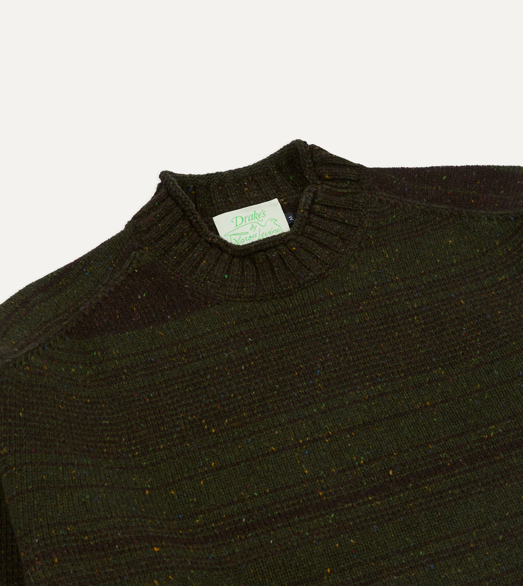 Drake's by A. Levine Olive Wool Jumper – Drakes US