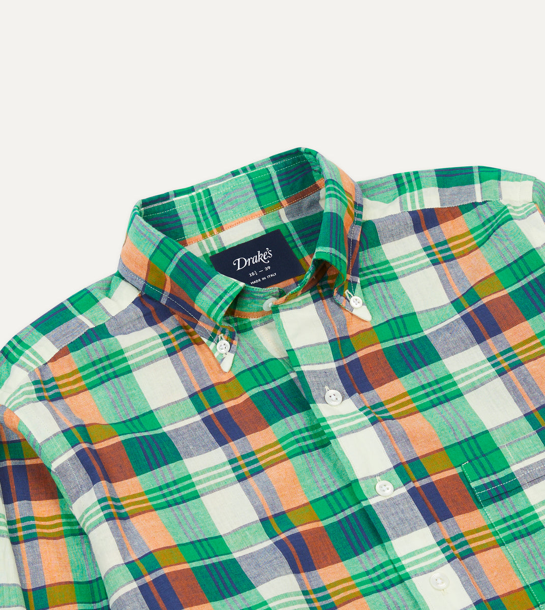 Drake Green Pindot Laydown Dress Shirt by Statement main image 1