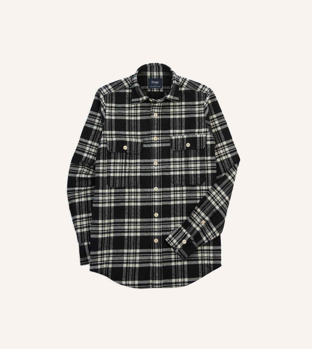 WOOL CHECK SHIRT / BLACK×GRAY 2 WOOL CHECK SHIRT / BLACK×GRAY – SC WEB STORE
