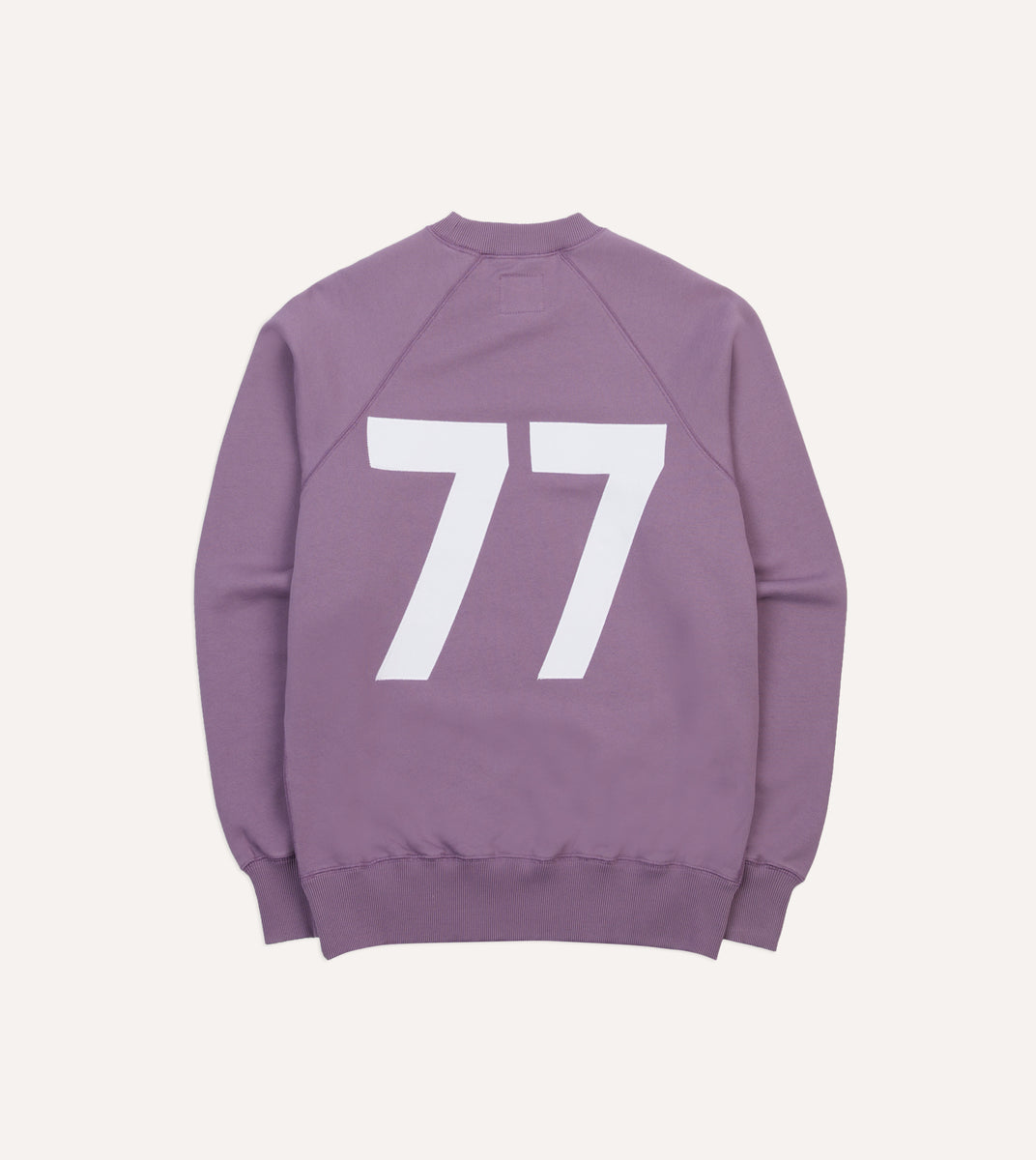 Lilac '1977' Appliqué Cotton Sweatshirt – Drakes US