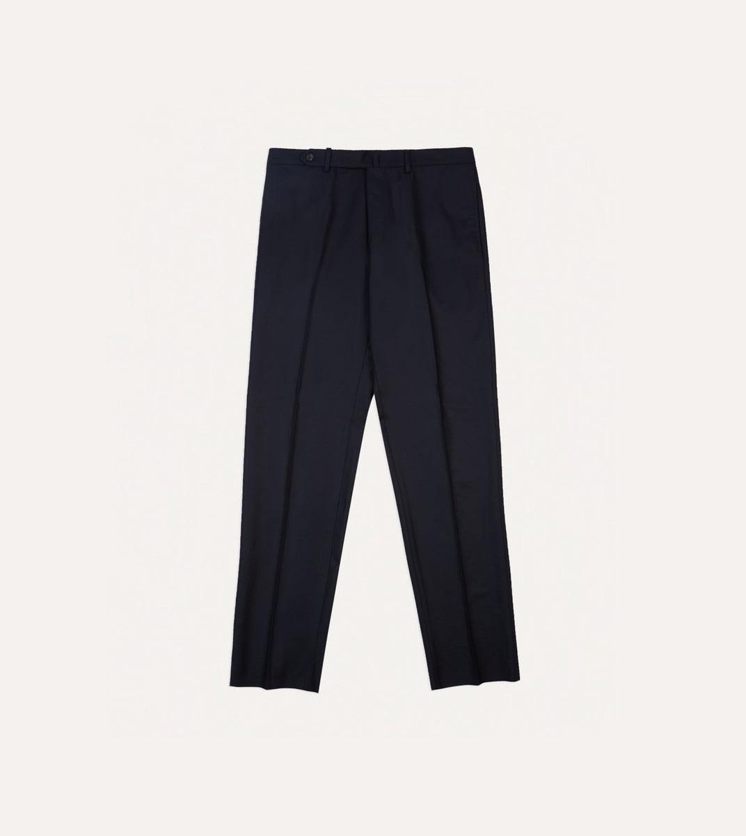 Navy Bond Flat Front Trouser