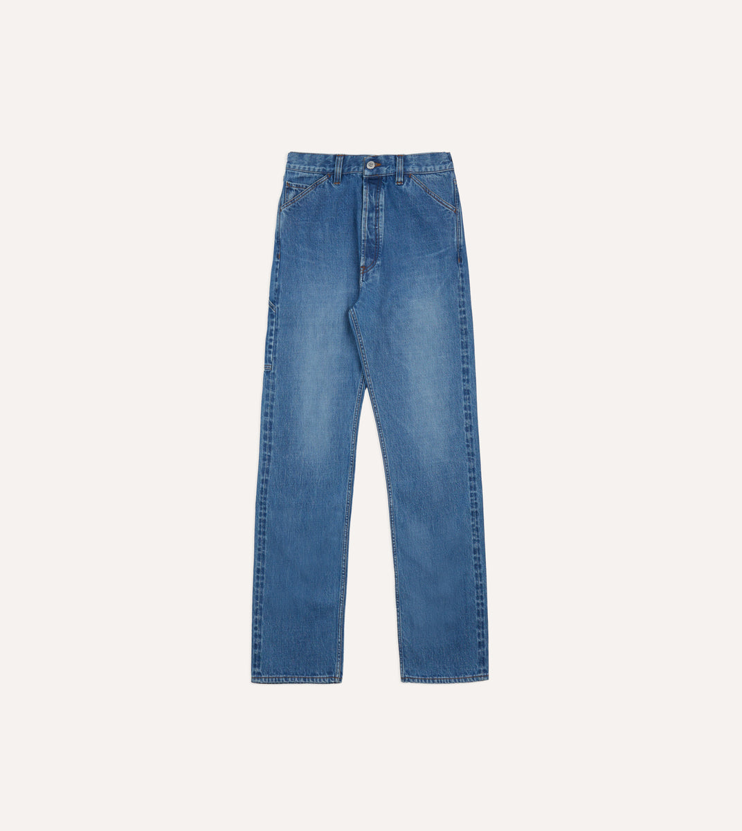 Custom Wash 14.2oz Selvedge Denim Painter Pants – Drakes US