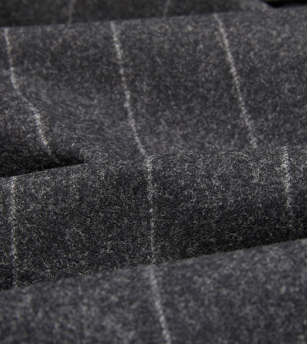 Grey Chalkstripe Wool Flannel Tailored Jacket – Drakes US