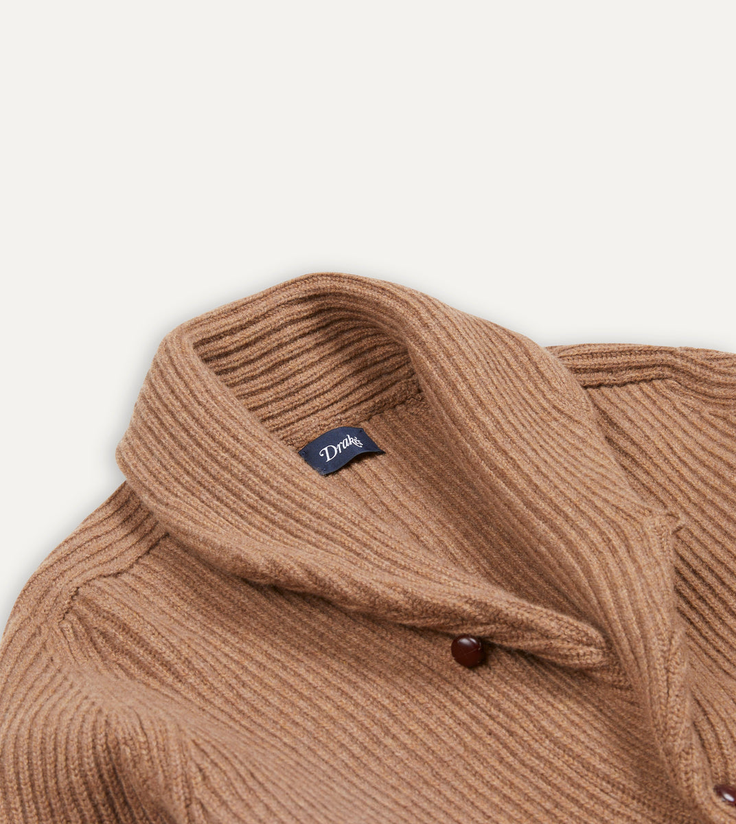 【新品】wjk lomond shawl collar cardigan L William Lockie | Cliff Grey Lambswool Shawl Collar Cardigan | Fine