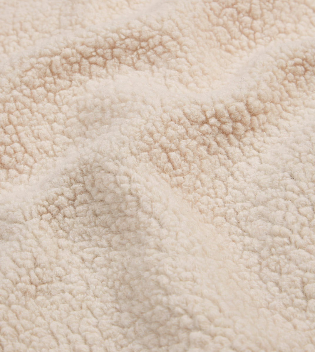 Ecru Boucle Wool Zip Fleece Vest – Drakes US