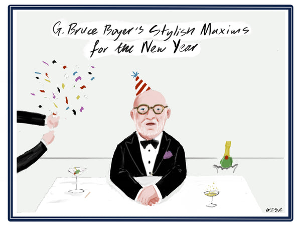 G. Bruce Boyer's Stylish Maxims for the New Year