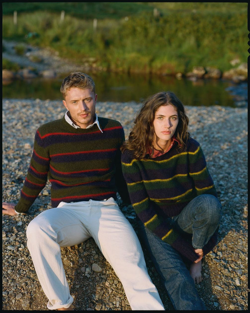 Pattern Recognition: Brushed Repp Stripe Jumpers