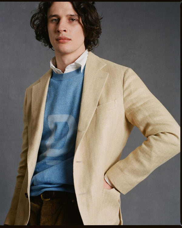 Herringbone Jackets and Cotton-Cashmere 'D' Jumpers