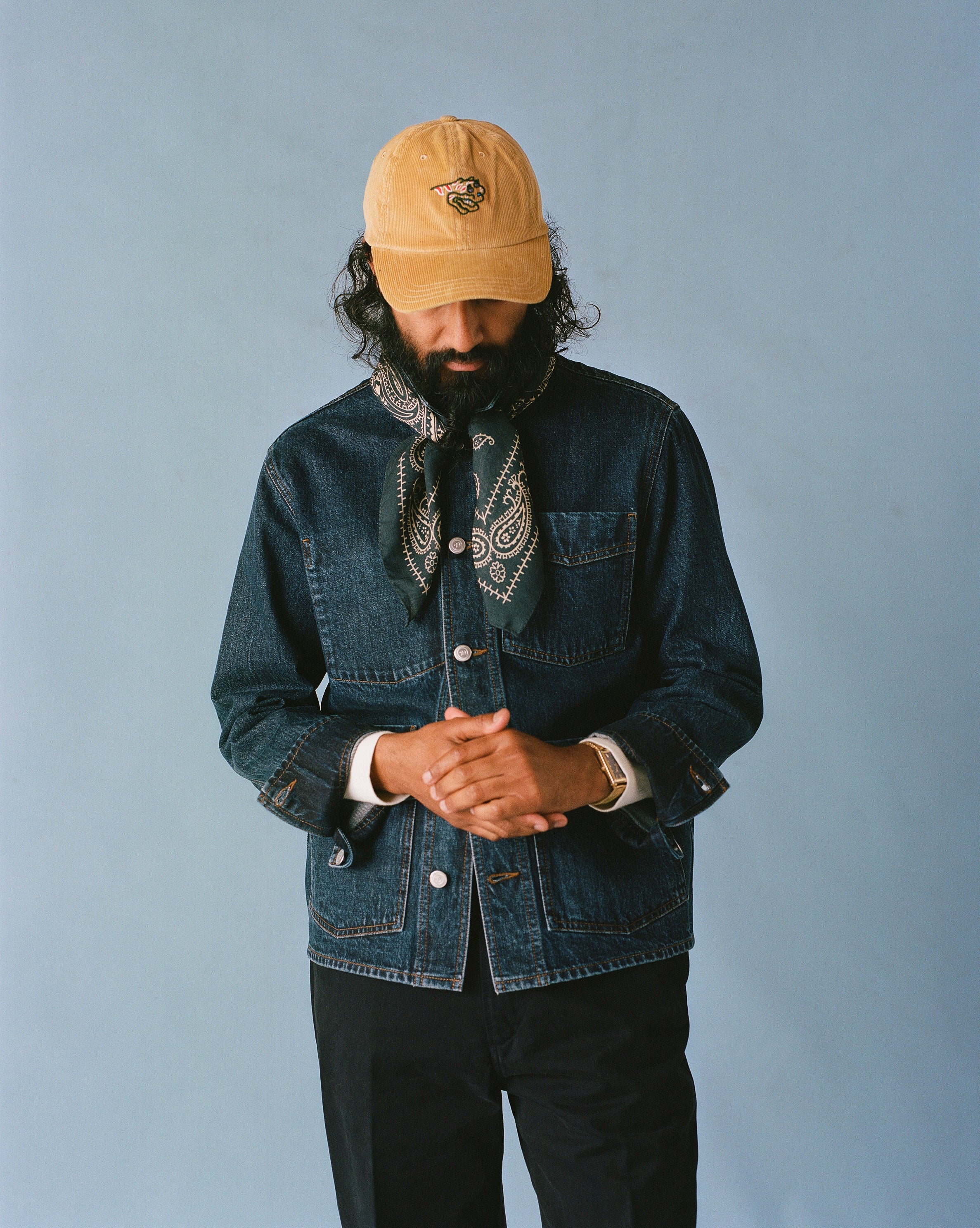 Stone Wash Denim Work Jacket – Drakes US