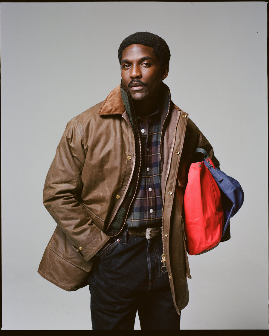 Brown Waxed Cotton Stable Jacket