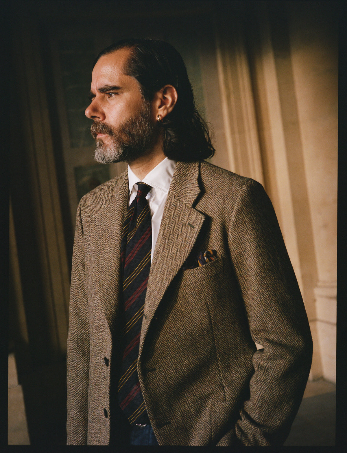 Green Herringbone Harris Tweed® Blazer