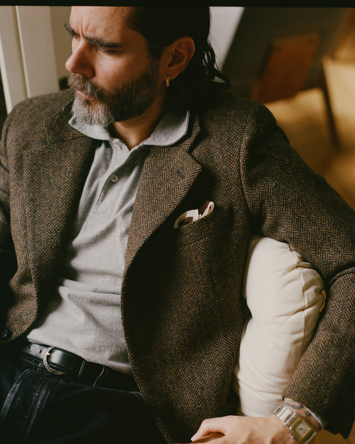 Brown Herringbone Harris Tweed® Blazer