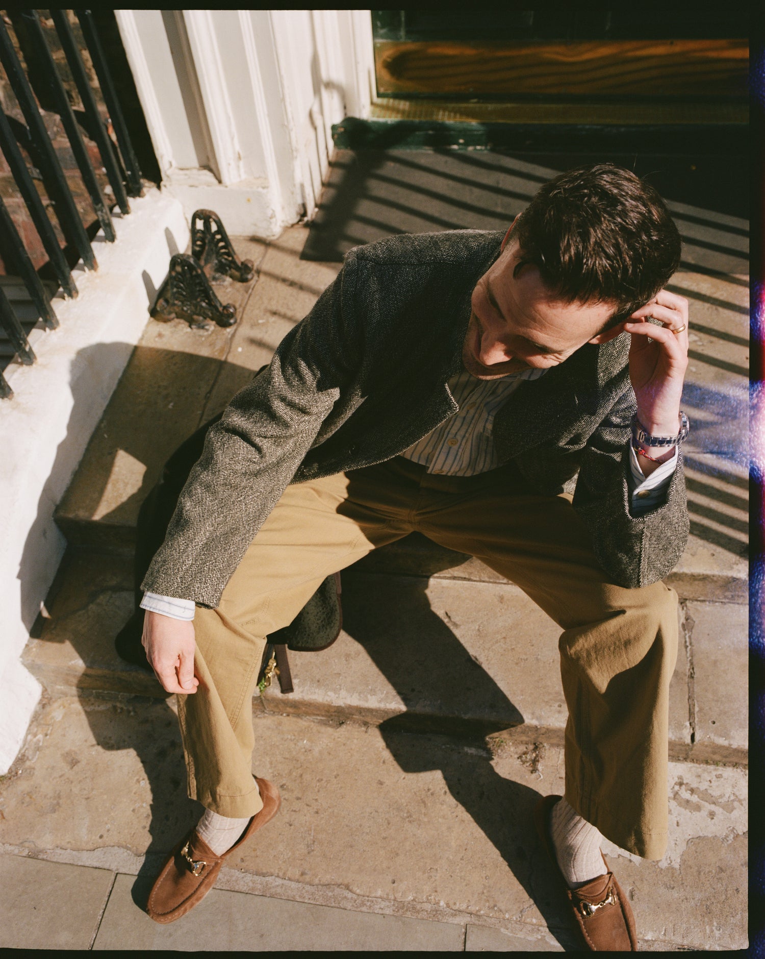 Beige Cotton Officer’s Chino