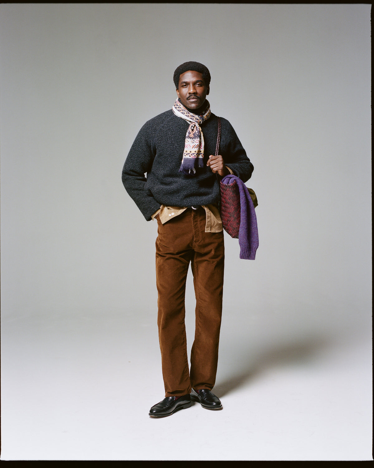 Brown Corduroy Painter Pants