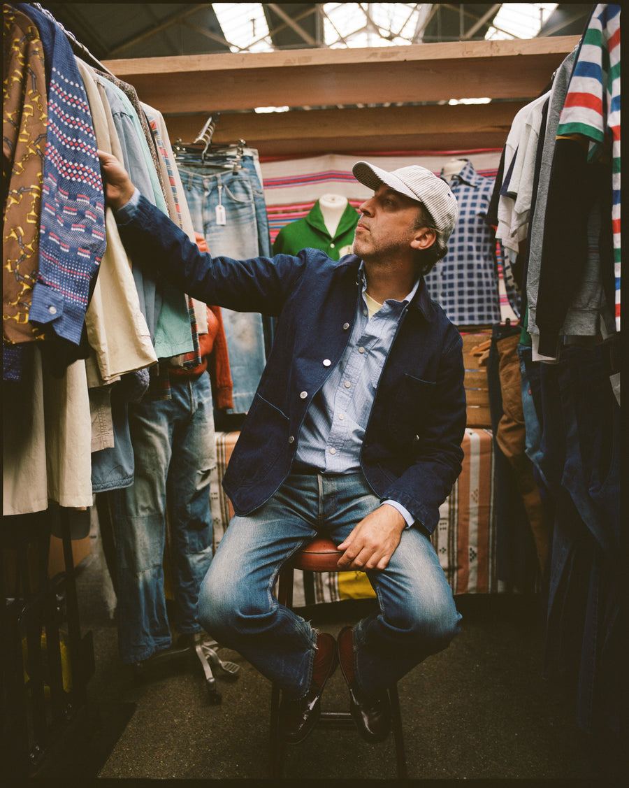 Indigo Denim Lined Chore Jacket