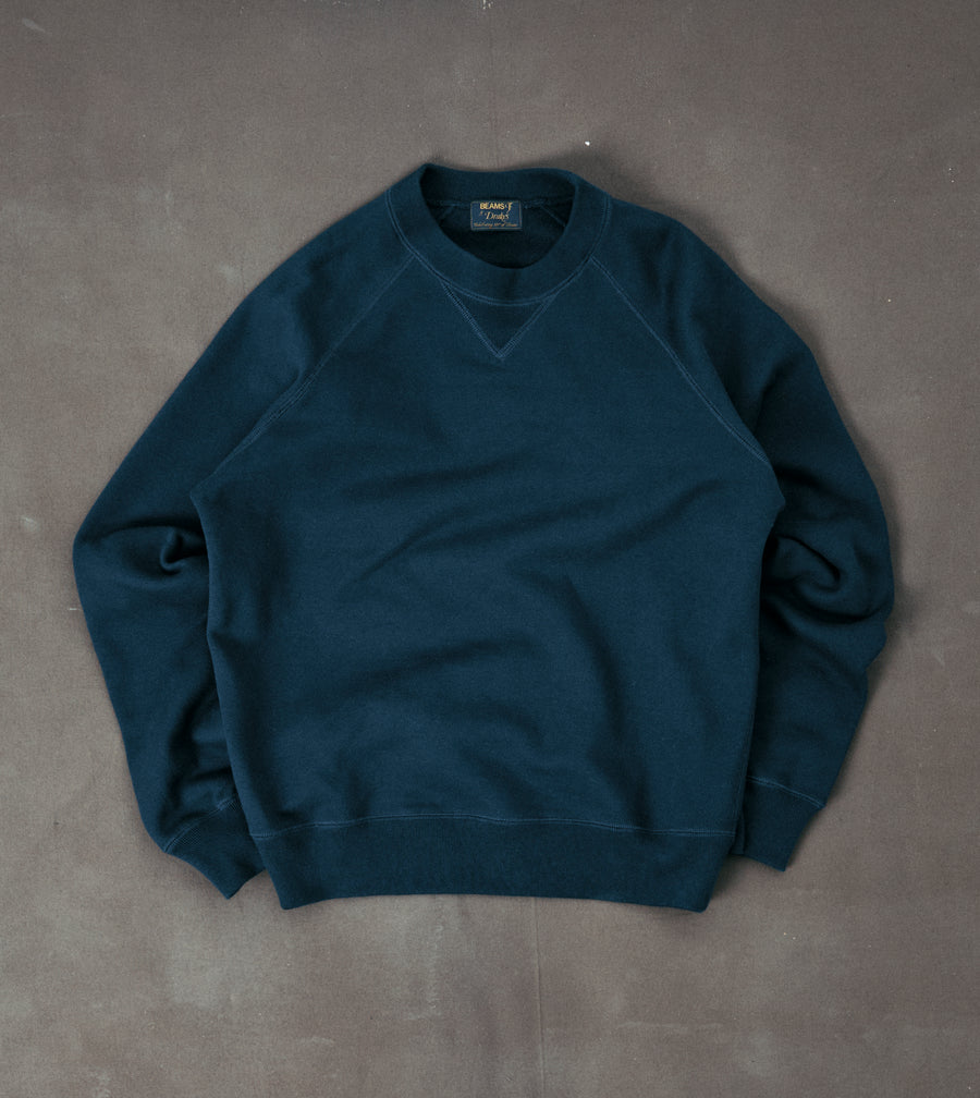 BEAMS F & Drake's Cotton Raglan Sweatshirt
