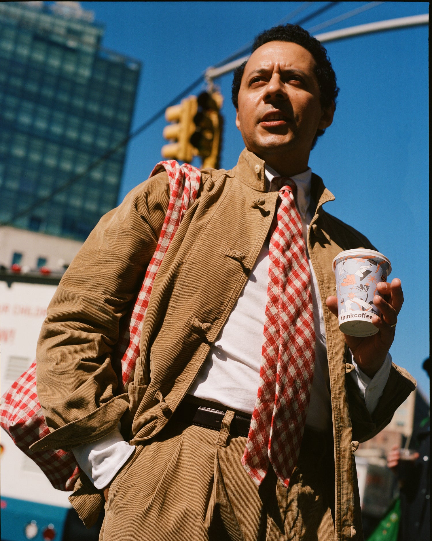 Sand Cotton Corduroy Artist Chore Jacket