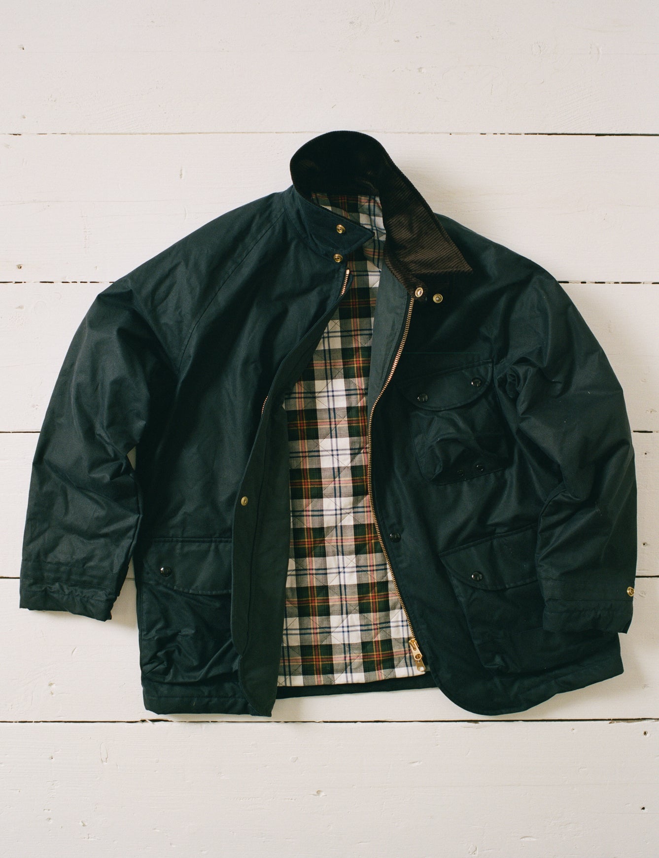 Green Waxed Coverall Jacket – Drakes US