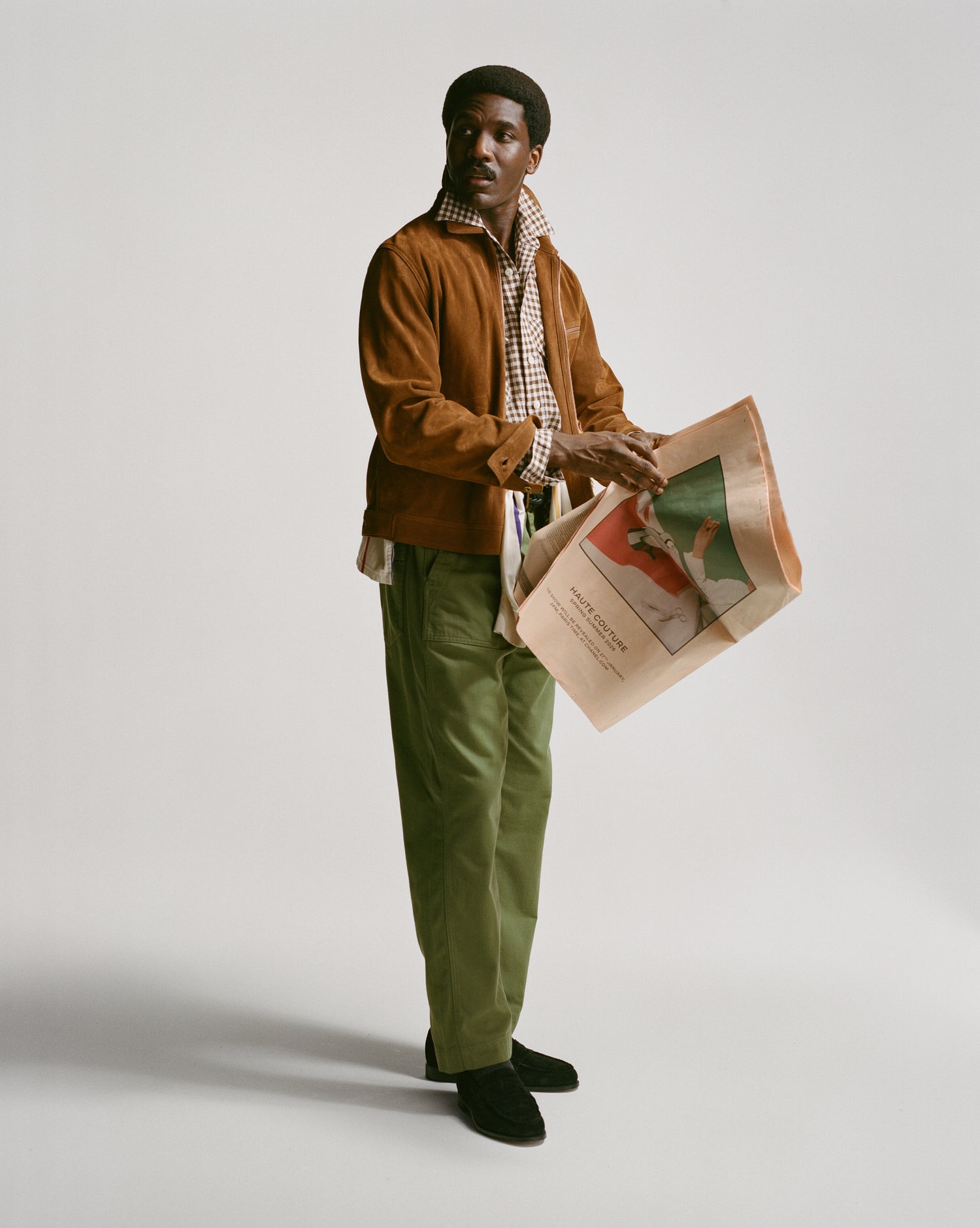 Khaki Cotton Twill Fatigue Trouser