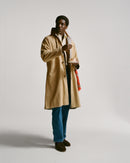 Reversible Linen–Cotton Raglan Mac