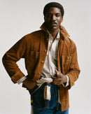 Tobacco Raw Suede Overshirt