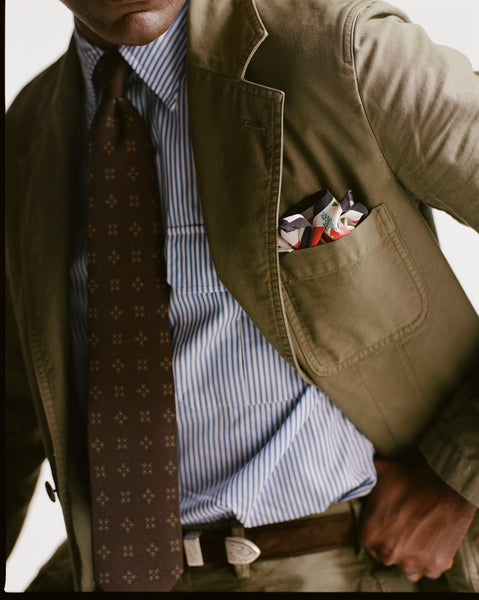 Olive Summer Moleskin Games Blazer Mk. I – Drakes US