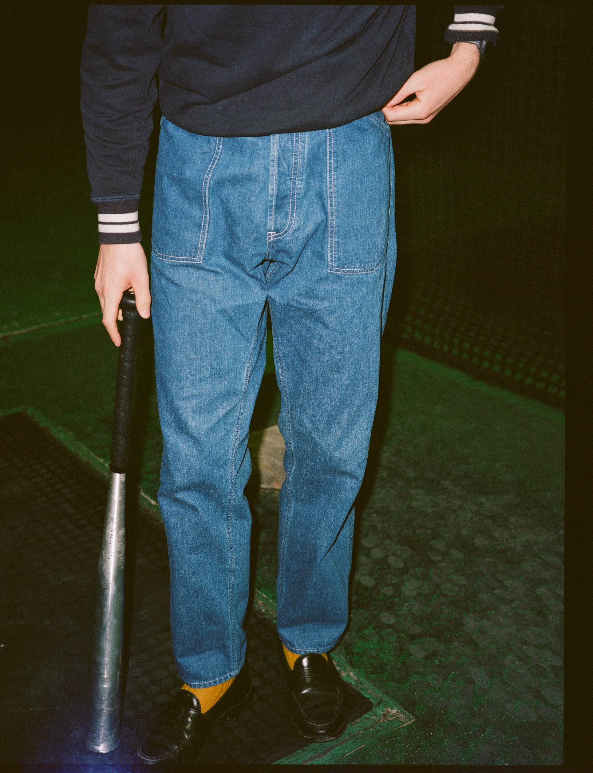 Stone Wash Selvedge Denim Naval Pant – Drakes US