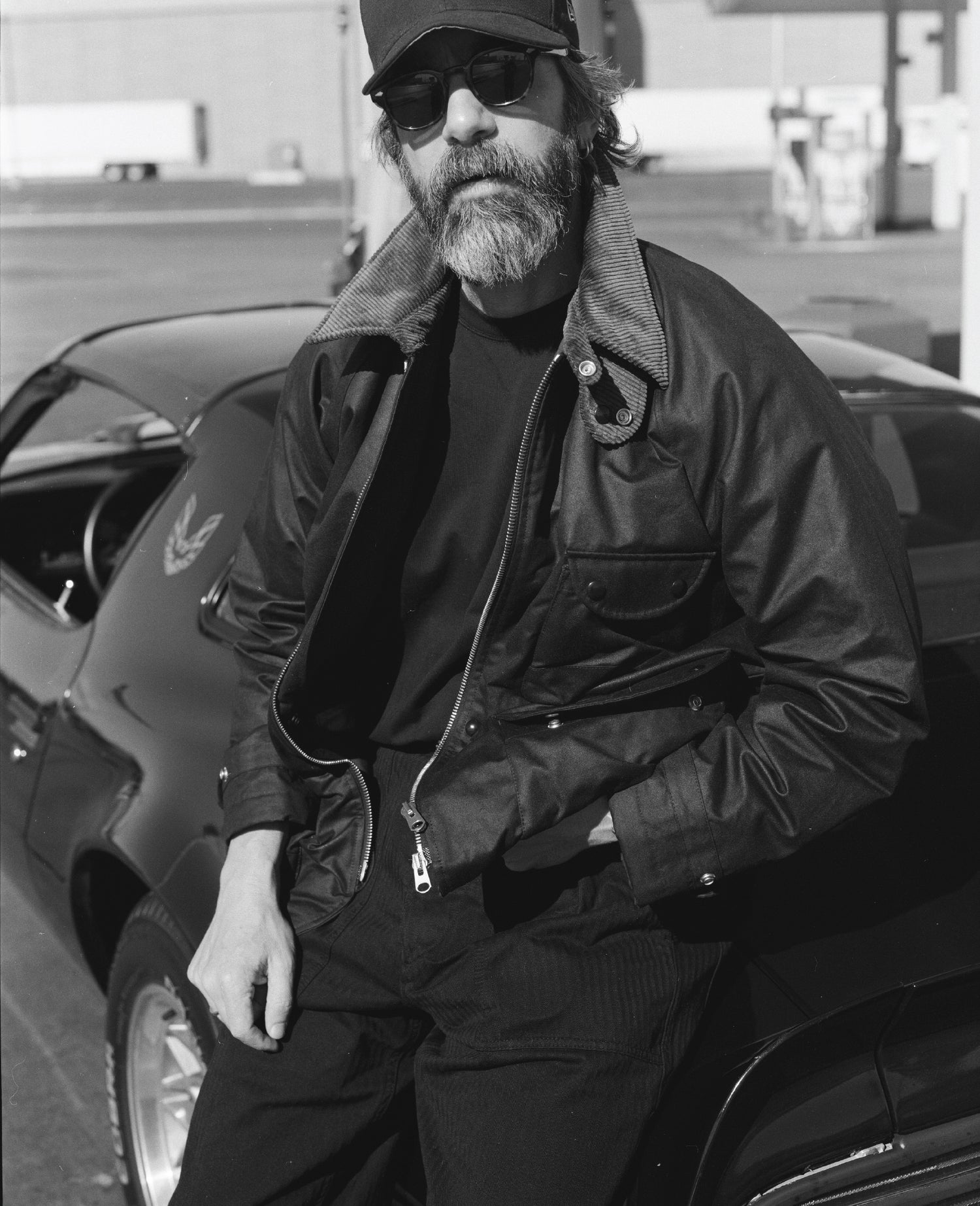 Drake's by A. Levine Black Waxed Coverall Jacket