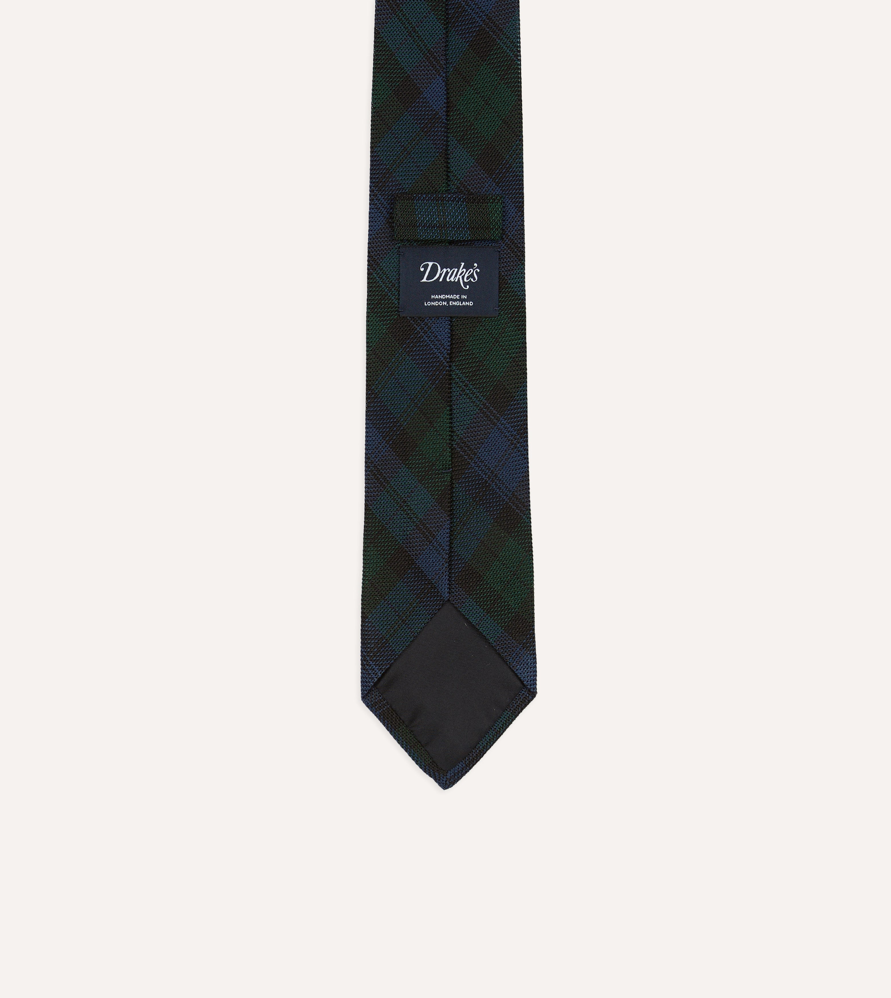 Blackwatch Fine Woven Grenadine Silk Tipped Tie – Drakes US