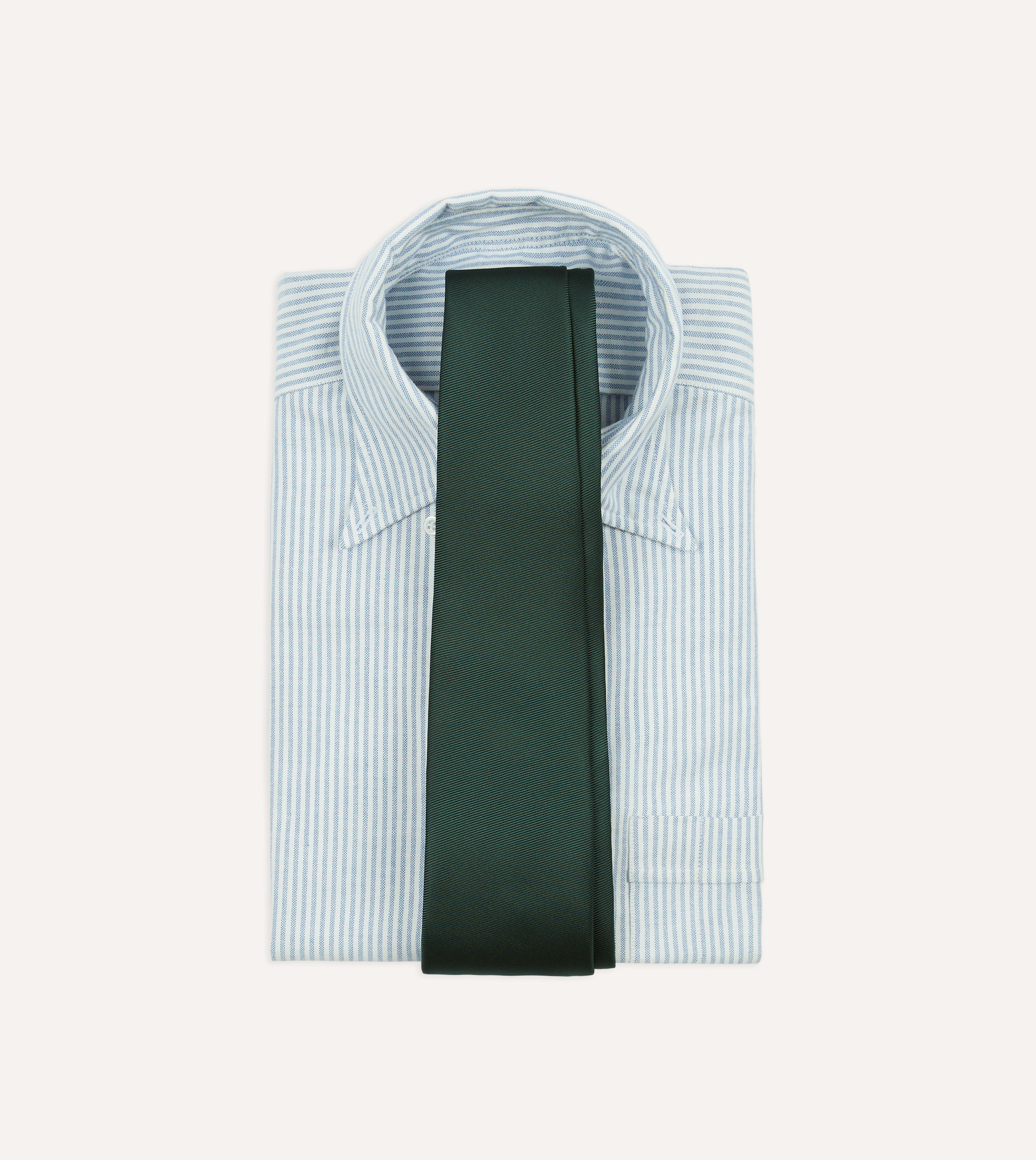 DRAKES　ハンドメイド 50oz  Twillソリッドネクタイ Bottle Green 50oz Silk Twill Tipped Tie – Drakes US